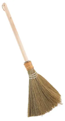 Maisbesen mit Holzstiel, abnehmbar, 64 cm, Mehrfarbig