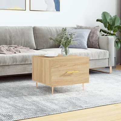 Produktbild von "2026 Promotion" Couchtisch Wohnzimmer - Kaffeetisch - Sonoma-Eiche 50x50x40 cm Holzwerkstoff - Sofatisch CC29446