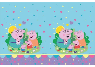 Zdjęcie produktu dla Peppa Wutz – obrus – ok. 120 x 180 cm