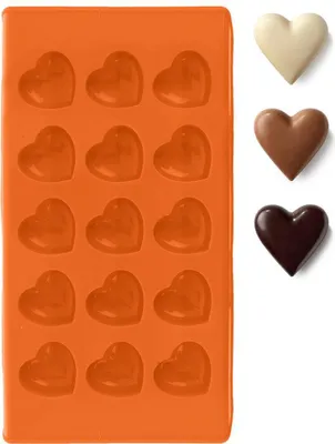 Image de Orion Moule à pâtisserie en silicone CŒURS pour la cuisson de pralines gâteaux biscuits