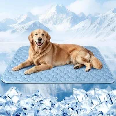 Immagine prodotto di Tappetino refrigerante per cani, lavabile, antiscivolo, 100x70 cm