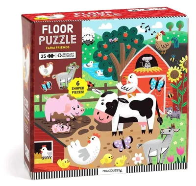 Produktbild von Mudpuppy Bodenpuzzle "Freunde vom Bauernhof", 25 Teile