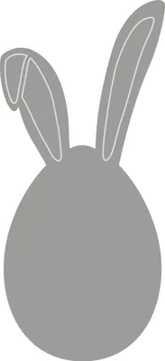 Produktbild von Stanzschablone "Osterhase"