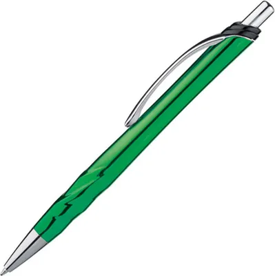 Produktbild von 10 Metallic Kugelschreiber / Farbe: grün