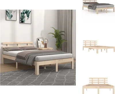 Obrázok produktu pre vidaXL Posteľ z masívu 140x190 cm - Postele a rámy postelí