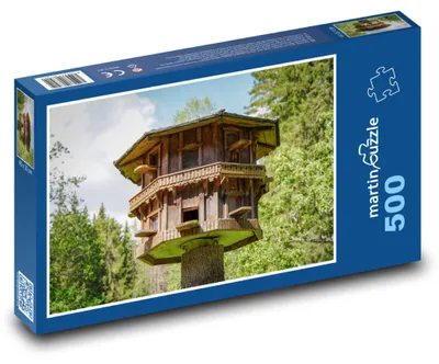 Obrázok produktu pre Puzzle 500 Veľká drevená vtáčia búdka - martinpuzzle