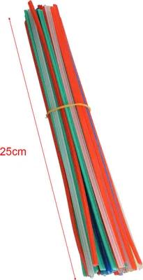 Immagine prodotto di 50 pezzi di bacchette per saldatura in plastica a 5 colori Saldatore in PP per pistola in plastica/pistola ad aria calda