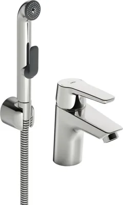 Produktbild von Oras Saga Waschtischarmatur mit Bidet-Handbrause, ohne Ablaufventil