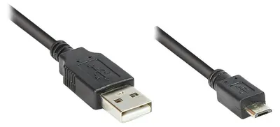 Produktbild von Good Connections USB 2.0 an USB Micro B 3m schwarz