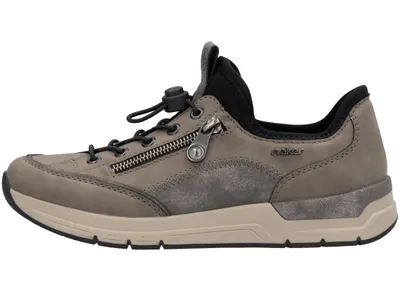 Immagine prodotto di Rieker donna sneaker zip mezza scarpa stringata 58958, misura:37 EU, colore:Grigio