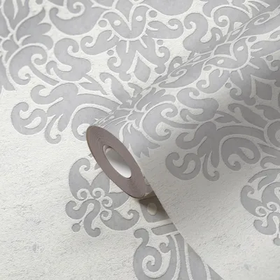 Produktbild von Vliestapete Barocktapete Weiß Grau Barockoptik 397655 Mustertapete Pure Elegance