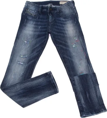 Produktbild von 0016W Jeans bimba DIESEL blu denim Super Slim Stretch Jegging Hose kid