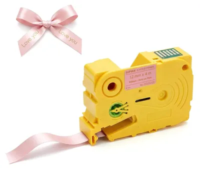 Imagen del producto de Cinta de satén decorativa con estampado dorado