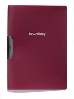 Produktbild von DURABLE Bewerbungsmappe A4, 228931 aubergine/dunkelrot