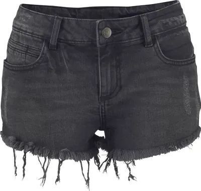 Produktbild von Buffalo Jeanshotpants aus bequemer Baumwollware schwarz-washed Größe 36
