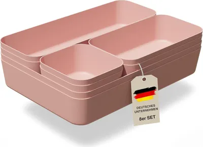 Produktbild von VMbathrooms Schubladen Organizer Set für jeden Bedarf | Praktische Schreibtisch Sortierboxen | Schubladentrenner – Ihr idealer Ordnungshelfer