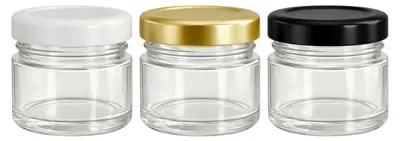 Obrázok produktu pre Omgoods – Súprava 100 malých dóz s uzáverom (30 ml) na skladovanie