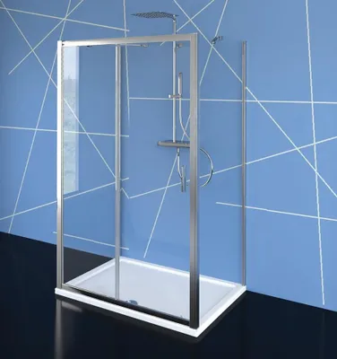 Produktbild von Polysan EASY Duschkabine drei Wänden 1000x1000mm, L/R Variante, Klarglas