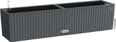 Produktbild von Balkonkasten Staterset Lechuza BALCONERA Kunststoff 80 x 19 x 19 cm granit inkl. Erdbewässerungsystem, Pflanzeinsatz, Su