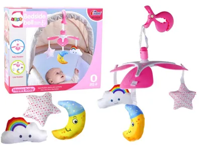 Produktbild von Leantoys Babybett-Karussell Sky Clip Pink