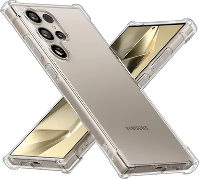 Obrázek produktu pro Pouzdro pro Samsung Galaxy S24 Ultra Průhledné Měkké TPU Bumper, Nárazuvzdorné Ochranné Pouzdro