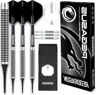 Produktbild von Famanu Softtip Dartpfeile 20 Gramm - Schwarz
