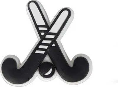 Immagine prodotto di Charms per zoccoli Spilla per scarpe Spilla sportiva per Crocs Bastone da hockey
