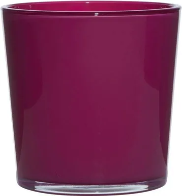 Produktbild von INNA-Glas Glasübertopf Alena, Magenta, 19 cm, Ø 19 cm - Deko Übertopf