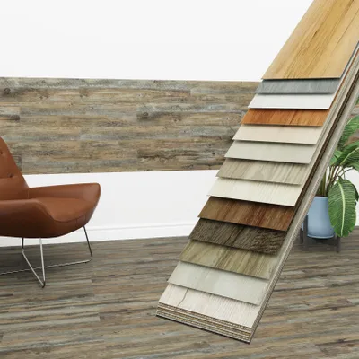 Produktbild von HEXIM Vinyldielen 0,97m² selbstklebend PVC Wandverkleidung Bodenbelag Holzoptik 91x15cm Paneele für Wand & Boden Holzdielen braun (7 Dielen Charcoal Ash - 3401-13)
