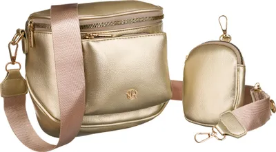 Obrázek produktu pro Rovicky dámská crossbody saszetka z ekologické kůže zlatá 20x18 cm