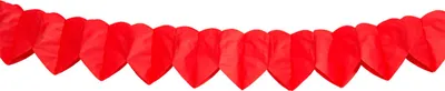 Produktbild von Folat bv Mini-Papiergirlande – rotes Herz, 2 mtr.