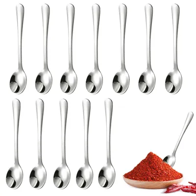 Produktbild von Set mit 12 Kaffeelöffeln aus Edelstahl, 13 cm