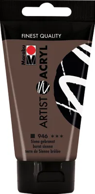 Produktbild von Marabu Acrylfarbe Artist Acryl siena gebrannt 946 75 ml