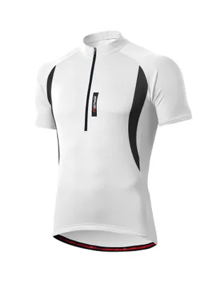 Produktbild von Herren Atmungsaktiv Radfahren Radtrikot Fahrradtrikot MTB Trikot Kurzarm Jersey,Weiß,M