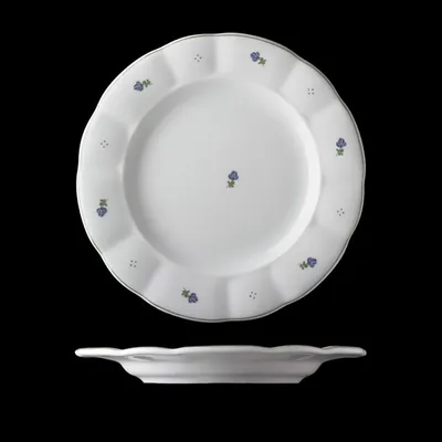 Obrázok produktu pre Plytký tanier, český porcelán, kvety, 26 cm, G. Benedikt