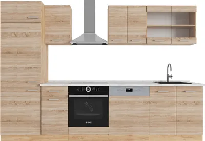 Immagine prodotto di Cucina componibile Vicco R-Line Rovere Sonoma/Goldkraft 300 cm , PL Marmo, Model 53877