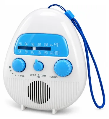 Productafbeelding van Waterdichte Doucheradio met Ingebouwde Luidspreker voor Badkamers en Buiten