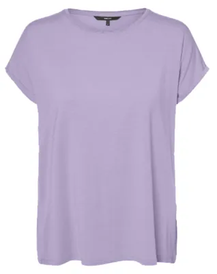 Produktbild von Vero Moda 10284468_1129_65, T-Shirt, Weiblich, Lila, M, 1 Stück(e), Wash with similar colors, Line dry in the shade