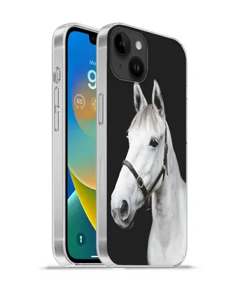 Produktbild von MuchoWow® Handyhülle Schutzhülle Hülle für Apple iPhone 14 Plus - Soft case Pferd - Halfter - Weiß Silikon Softcase Handy Hülle - Abbildung