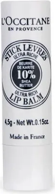 Obrázok produktu pre L'Occitane Shea Ultra Rich Lip Balm, Balzam na pery, Priehľadná, Ženy, Univerzálna pleť, Bambucké maslo, Výživný, Opravovanie