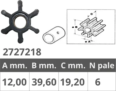 Produktbild von ORIGINAL JABSCO Impeller 22405-0001