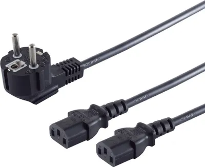 Produktbild von kabelbude KB6001802, 1,8 m, Netzstecker Typ F, IEC C13