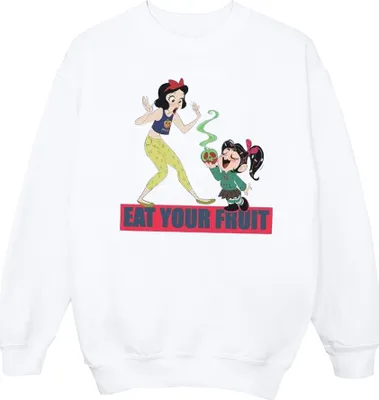 Image de Disney - Sweat-shirt « Wreck It Ralph Eat Your Fruit » pour femmes BI43085 (XXL) (blanc)