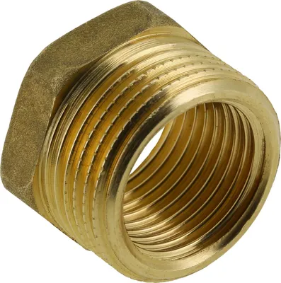 Obrázok produktu pre Redukčný spoj z mosadze, 1 1/4" x 1", s vnútorným závitom, určený pre vodovodné potrubia