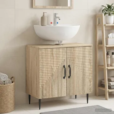 Obrázek produktu pro Maison Exclusive – Skříňka pod umyvadlo HAARLEM, barva sonoma, rozměry 59,5 x 31,5 x 59 cm