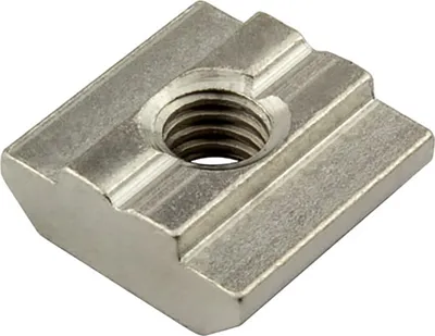 Produktbild von KLAK 30 - Edelstahl Nutenstein schwer Gleitmutter M6 Nut 8 für Aluprofil 30-er - 100 Stück