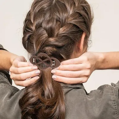 Produktbild von Haarspangen für Damen, 4 Stück, französische Haarclips in Khaki und Schwarz für Damen und Mädchen