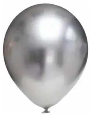 Obrázek produktu pro Chromované stříbrné balónky 30,5 cm, 10 kusů