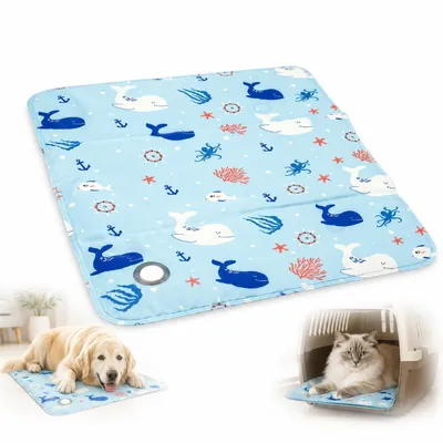 Zdjęcie produktu dla Mata chłodząca żelowa dla zwierząt 40x50 cm, składane legowisko dla psa i kota na lato do domu