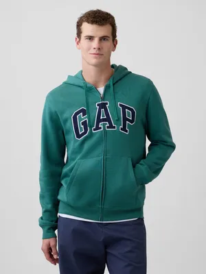 Produktbild von GAP Sweatshirt mit Reißverschluss und Logo, warmes Fleece, Größe S